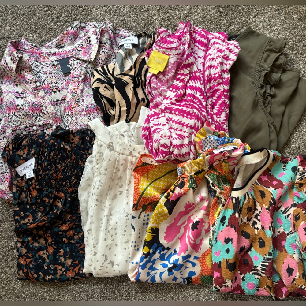 Anthropologie/maeve, THML, evereve, whbl top bundle!